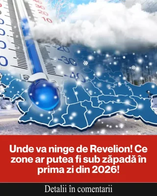Atenție, ger și ninsori în București de Revelion! Cum va fi vremea în decembrie 2025 și începutul anului 2026