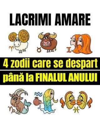 Jale mare în horoscop! Cele 4 zodii care se despart definitiv la final de 2025. Vor vărsa lacrimi amare