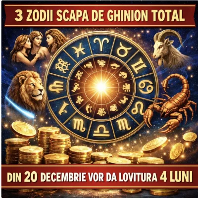 Zodiile care scapă definitiv de ghinion din 20 decembrie. Universul le trimite bani și noroc uriaș chiar de Sărbători
