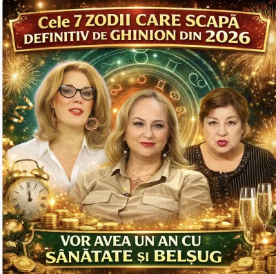 Adio ghinion pentru 7 zodii! Viața li se schimbă radical în 2026: bani cu sacul și sănătate de fier. Ești pe listă?