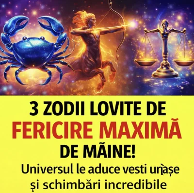 Zodiile care dau lovitura mâine! Noroc uriaș la bani și în dragoste pentru acești nativi. Viața lor se schimbă total