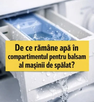 Greșeala banală pe care o faci cu mașina de spălat. De ce rămâne apă în sertarul de balsam și cum rezolvi problema
