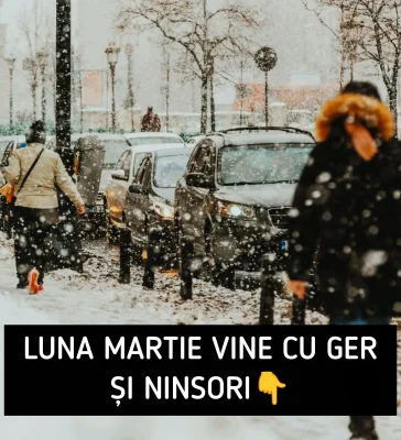 Răsturnare de situație! Fenomenul care aduce ninsori în aprilie. Ce se întâmplă cu vremea în România în 2026