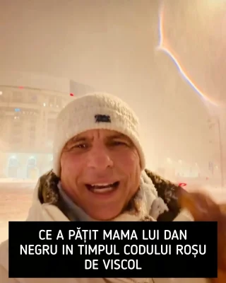 Mama lui Dan Negru, speriată de moarte de ninsori! Prezentatorul a răbufnit: „A prins viscolul din ’54, de 4 metri”