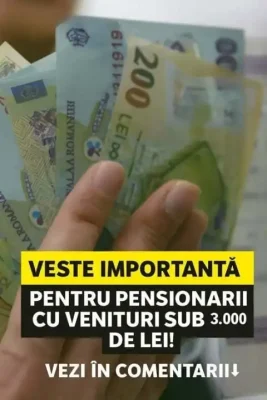 Vestea momentului pentru pensionarii cu sub 3.000 de lei! Ce se întâmplă cu facturile la curent chiar de acum