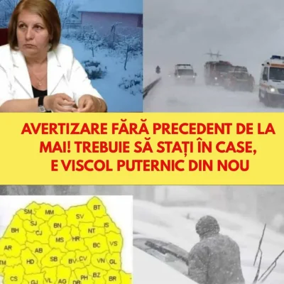 Vestea momentului pentru toți românii! Vine urgia peste România, MAI a făcut anunțul: Nu ieșiți din casă!