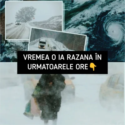 Urgie în România de mâine! Vântul va sufla cu 70 km/h și vine ninsoarea. Anunțul IGSU pentru toți românii