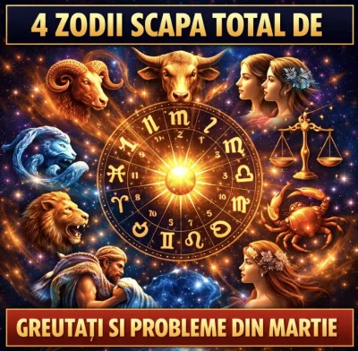 Adio, probleme! Cele 4 zodii care renasc în martie. Scapă de greutăți și primesc vestea mult așteptată