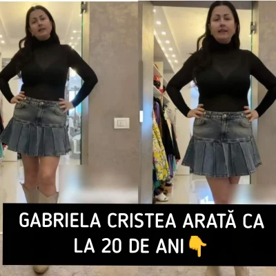 Gabriela Cristea, în fustă mini și bluză transparentă la 51 de ani! Detaliul care i-a lăsat cu gura căscată pe fani