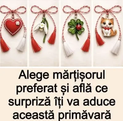 Alege un mărțișor și află ce te așteaptă în primăvară! Surpriza uriașă care îți va schimba complet destinul