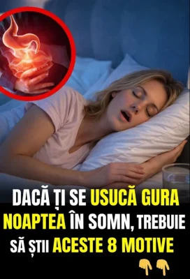 Te trezești cu gura uscată noaptea? Semnul care îți spune că suferi de o boală ascunsă. Nu mai ignora!