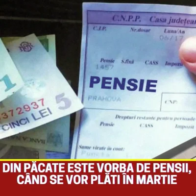 Vestea momentului pentru milioane de pensionari! Ce se întâmplă cu banii de Mucenici. Data la care intră pensia pe card