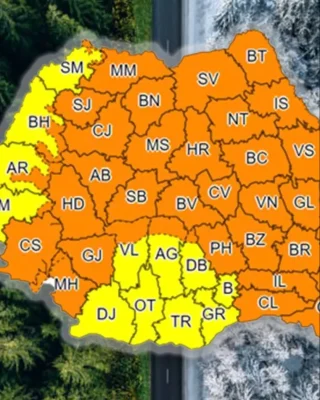 Adio, soare! Ciclonul polar care lovește România chiar de 1 martie. ANM a anunțat unde se întoarce iarna și ninge