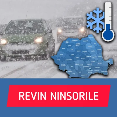 Adio, primăvară! Data exactă când ninge din nou în România. Se schimbă totul de pe 15 martie