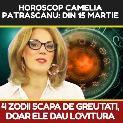 Adio, sărăcie! Camelia Pătrășcanu anunță zodiile care dau lovitura în următorii 20 de ani. Destinul li se schimbă total
